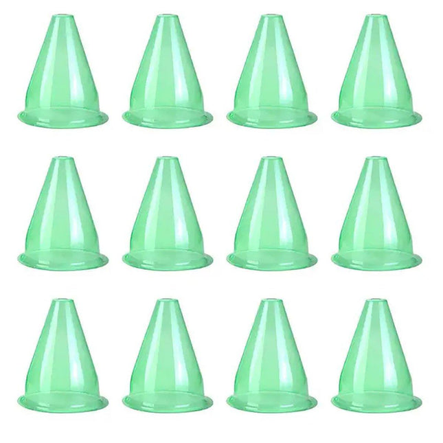 12PCS Clear Garden Plant Protector Bell Covers Round for Frost Birds Weather