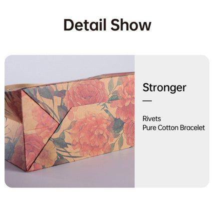 10pcs Vintage Rose Paper Gift Bags Tote for Weddings Birthday Party Favors