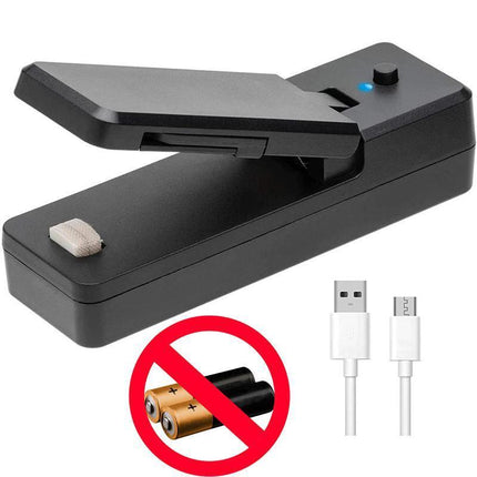 Portable Mini Heat Sealing Machine USB Rechargeable Food Sealer Plastic Bag - Aimall