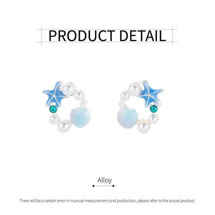 Star Shaped Earrings Women Elegant Temperament Stylish Fashion Jewelry Accessory