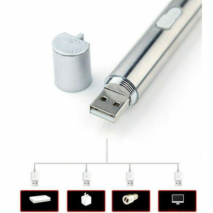 3 in 1 Multi Function Premium Cat Toy Laser Pointer USB Charging LED Torch Light - Aimall
