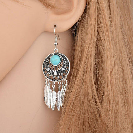 Bohemian Dreamcatcher Tassel Earrings Handmade Fashion Jewellery for Women Gifts