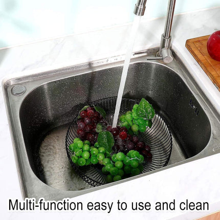 Multi Functional Wire Storage Basket Fruit Vegetable Holder for Kitchen Counter