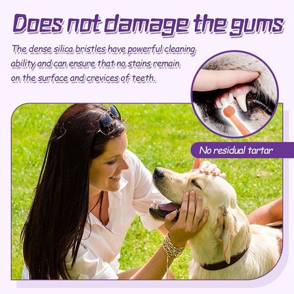 Pet Tongue Brush and Toothbrush Set for Oral Cleaning Dental Health Care for Pet