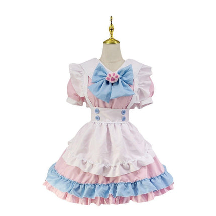 Super Cute Big Bow Lolita Dress Maid Outfit