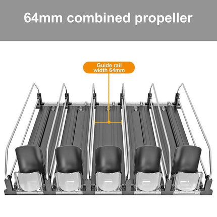 Supermarket Store Beverage Dispenser Fridge Shelf Organizer Snack Pusher Box