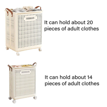 Folding Portable Laundry Basket Multifunctional Storage for Bathroom Household