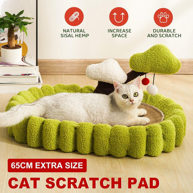 Durable Cat Scratching Bowl Mat Scratch Post Tree Cat Toy for Long-lasting Fun