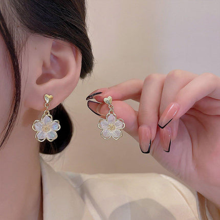 Flower Stud Earrings Premium Quality Elegant Jewelry Women Fashion Accessories
