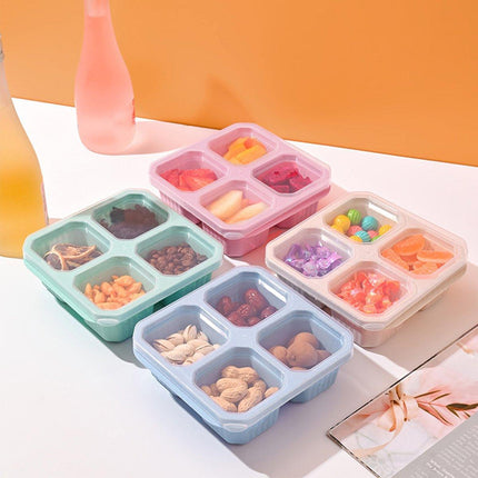 8PCS Wheat Straw Food Storage Containers Snack Candy Fruit Lunch Fresh Box Set