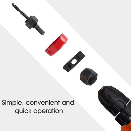 18X Hole Saw Drill Bit Kit Set Holesaw Wood Sheet Metal Timber Woodworking Tool - Aimall