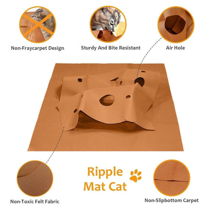 Pet Supplies Puppy Semi Enclosed Tunnel Cat Scratch Board Pad Toy Climbing Rack