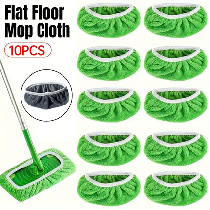 10PCS Replacement Mop Cloth Water Absorbent Wet Dry Refill Cover Household Tool