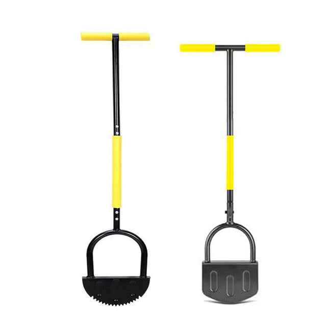 Manual Lawn Edge Cutting Shovel Serrated Half Moon Lawn Edging Tool with Handle