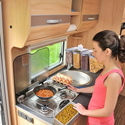 2.5L Kitchen Organizer Transparent Grocery Storage Jar for Food and Pantry Use