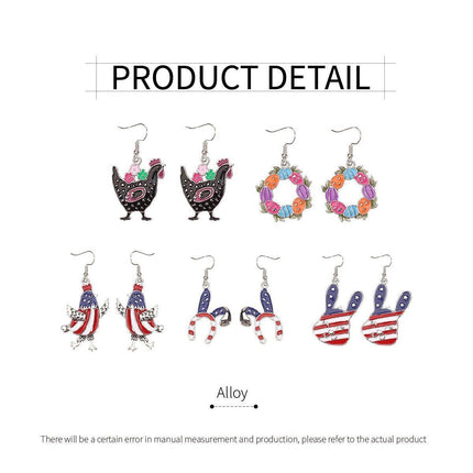 Cute Cartoon Earrings Funny Jewelry Gift for Girls Perfect for Birthdays Parties
