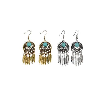 Bohemian Dreamcatcher Tassel Earrings Handmade Fashion Jewellery for Women Gifts
