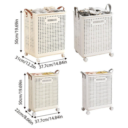 Folding Portable Laundry Basket Multifunctional Storage for Bathroom Household