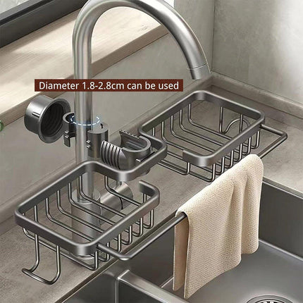 Multifunctional Faucet Shelf Kitchen Storage Sink Draining Basket Household Rack