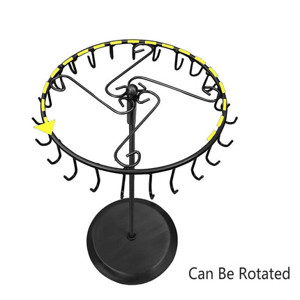 Rotatable Iron Necklace Rack Jewellery Display Stand Organiser for Accessories