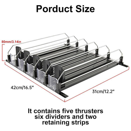 Supermarket Store Beverage Dispenser Fridge Shelf Organizer Snack Pusher Box