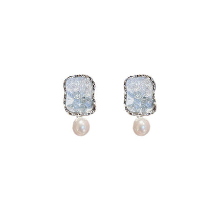 Square Earrings Elegant Daily Wear Commuting Jewelry for Women Fashion Gift