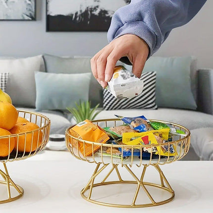 Elegant Ceramic Fruit Plate Dessert Tray Living Room Tea Sum Snack Display Rack