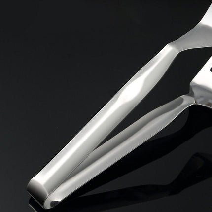 Stainless Steel Steak Tongs Multi-Functional Kitchen Tool for BBQ and Fried Fish