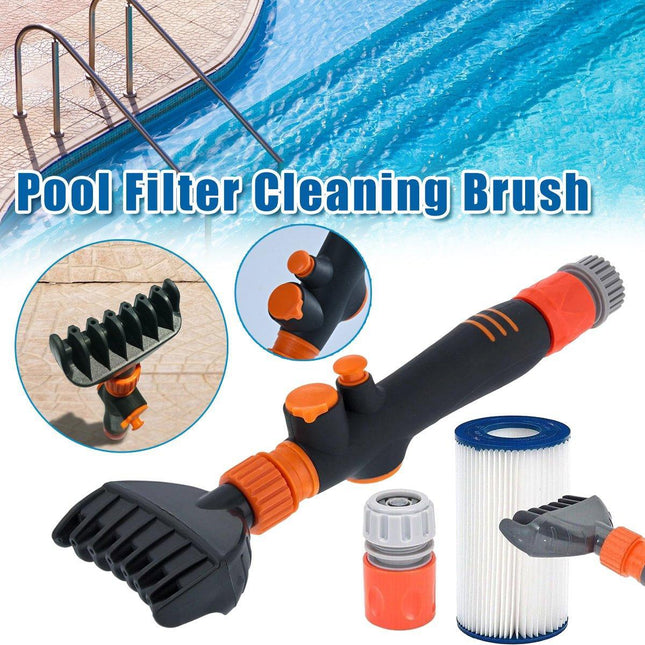 Swimming Pool Spa Water Filter Cartridge Cleaner Cleaning Brush Tool Kit