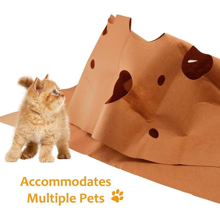 Pet Supplies Puppy Semi Enclosed Tunnel Cat Scratch Board Pad Toy Climbing Rack