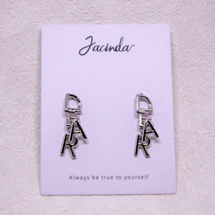 Fashionable Simple Everyday Earrings with Letters Trendy Jewelry for Women Gifts