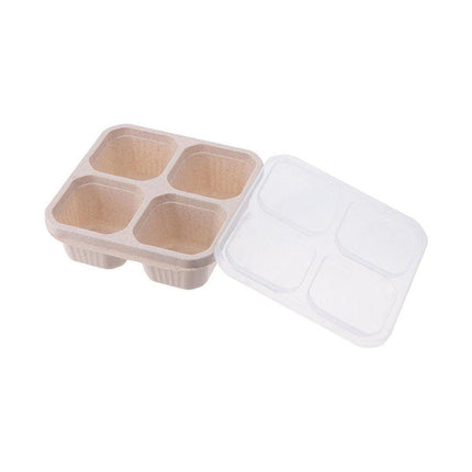 8PCS Wheat Straw Food Storage Containers Snack Candy Fruit Lunch Fresh Box Set