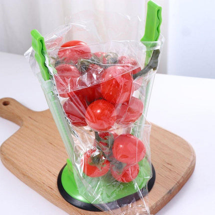 8PCS Kitchen Bag Holder Stand Plastic Storage Rack Food Storage Bag Organizer