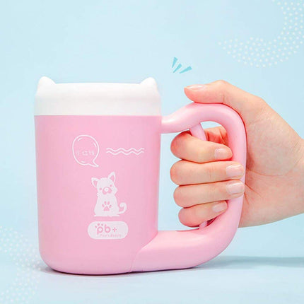 Dog Paw Cleaner Cup Pet Foot Washer Cat Paw Cleaning Brush for Home Travel Use