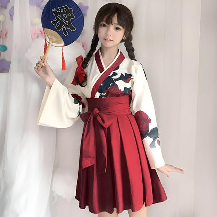 Retro Oriental Kimono Style Suit with Han Elements for Women Fashion Outfit