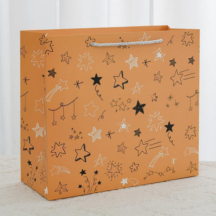 25pcs 14x15x7cm Creative Cartoon Paper Gift Bags Tote for Students Birthday Parties