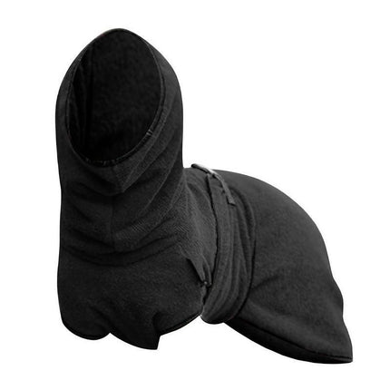 Pet Bathrobe Clothes Dog Towel Drying Robe Soft Warm Super Absorbent Black - Aimall