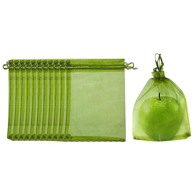 50/100x Fruit Net Bags Agriculture Garden Vegetable Protection Mesh Insect Proof - Aimall