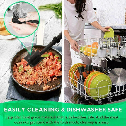 Meat Chopper Ground Beef Masher Heat Resistant Meat Masher Hamburger Chopper - Aimall