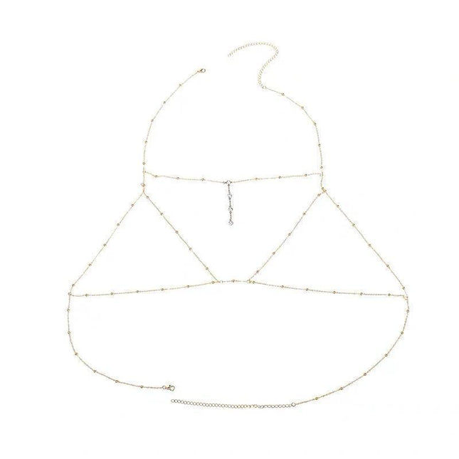 Bikini Beach Body Chain Layered Diamond Chest Harness Belly Waist Jewlery - Aimall