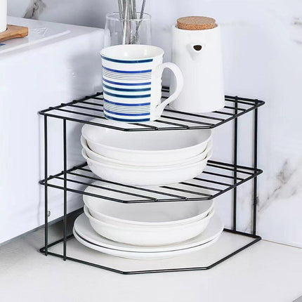 Iron Kitchen Seasoning Rack Kitchenware Storage Shelf Desktop Organizer Home