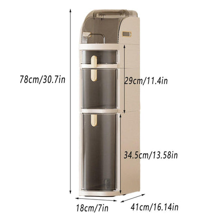 18cm Narrow Storage Cabinet Drawer Multi Layer Shelf for Seam Storage Organizer