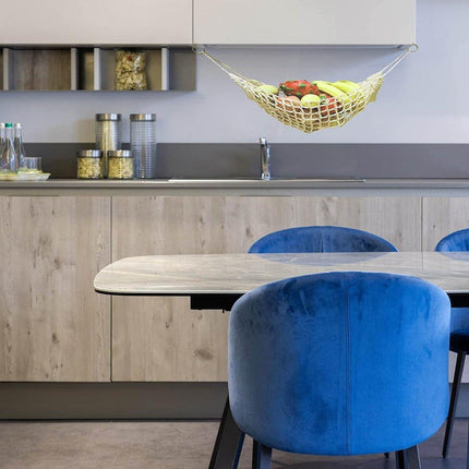 Under Desk Hanging Fruit Basket Kitchen Storage Net Home Organizer for Fruits