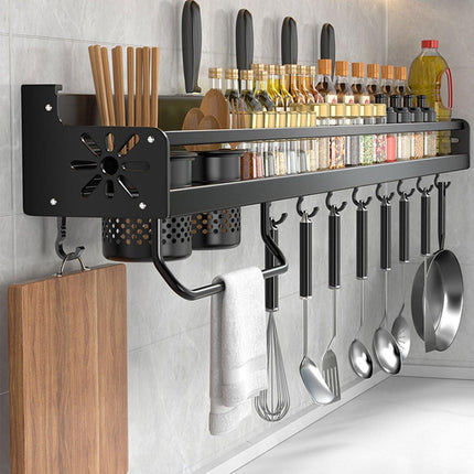 Perforation Free Kitchen Storage Rack Wall Hanging Chopsticks Knife Holder