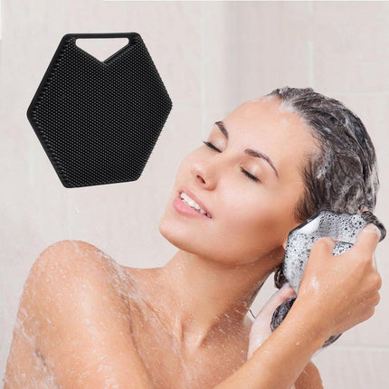 Silicone Bath Brush Soft Bristle Body Scrubber Facial Cleaning Massage Tool