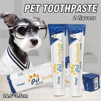 Vanilla-Flavored Edible Toothpaste for Dogs - Oral Care & Fresh Breath - Aimall