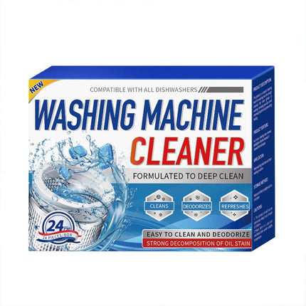 24PCS Washing Machine Cleaner Tablets Disinfectant Effervescent Stain Remover