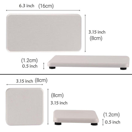 4PCS/Set Water Absorbent Diatomite Tray Diatomaceous Earth Kitchen Soap Dish