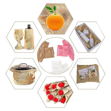200PCS Honeycomb Packaging Paper Honeycomb Cushion Wrapping Paper for Protecting - Aimall