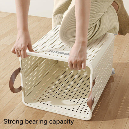 Folding Portable Laundry Basket Multifunctional Storage for Bathroom Household